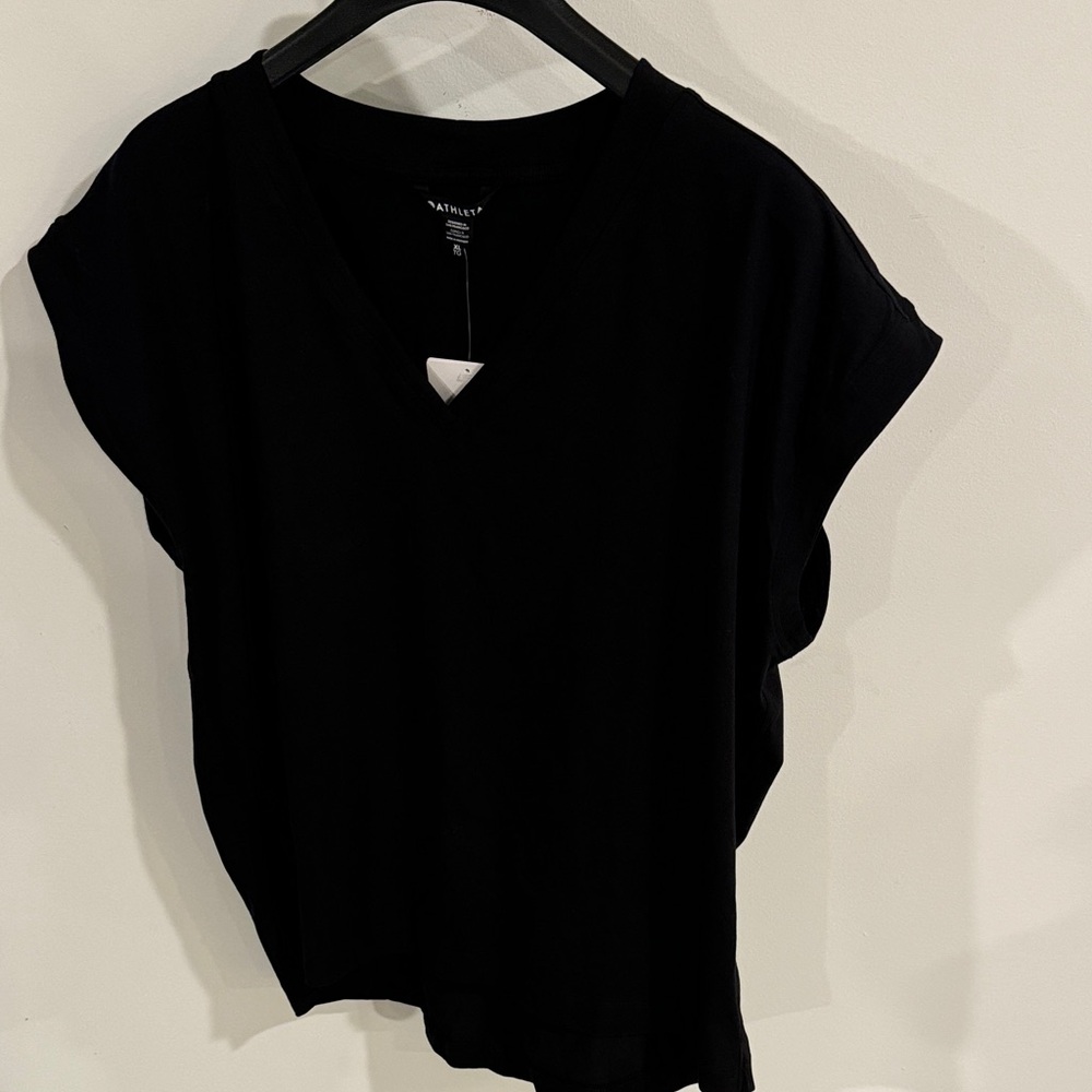 Wilfred Black V-Neck Relaxed Tank Top